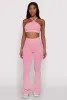 Seamless Caged Open Back Crop Top sold by Rainbow