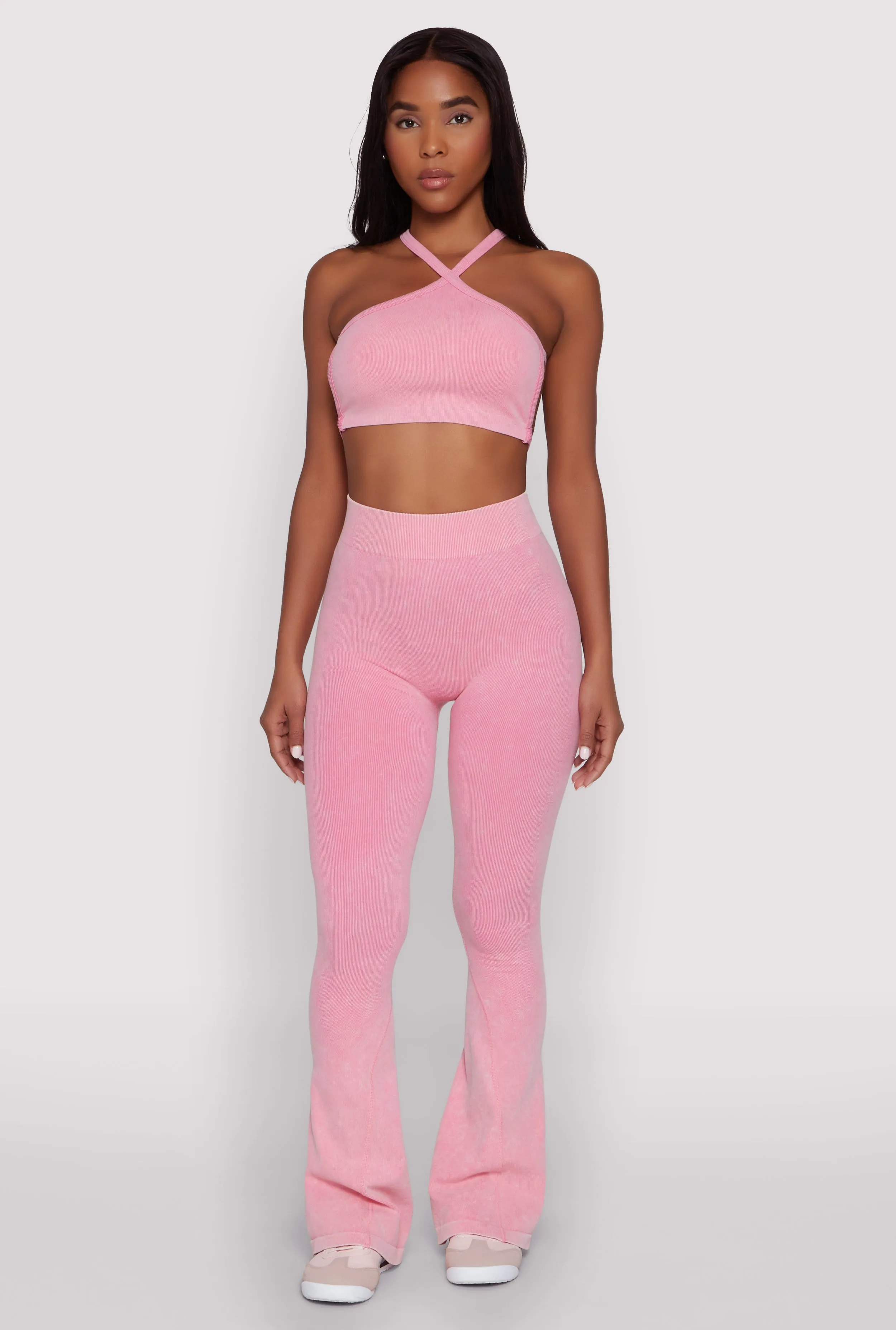 Seamless Caged Open Back Crop Top sold by Rainbow product image thumbnail 3