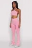 Seamless Caged Open Back Crop Top sold by Rainbow