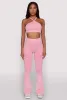 Seamless Caged Open Back Crop Top sold by Rainbow