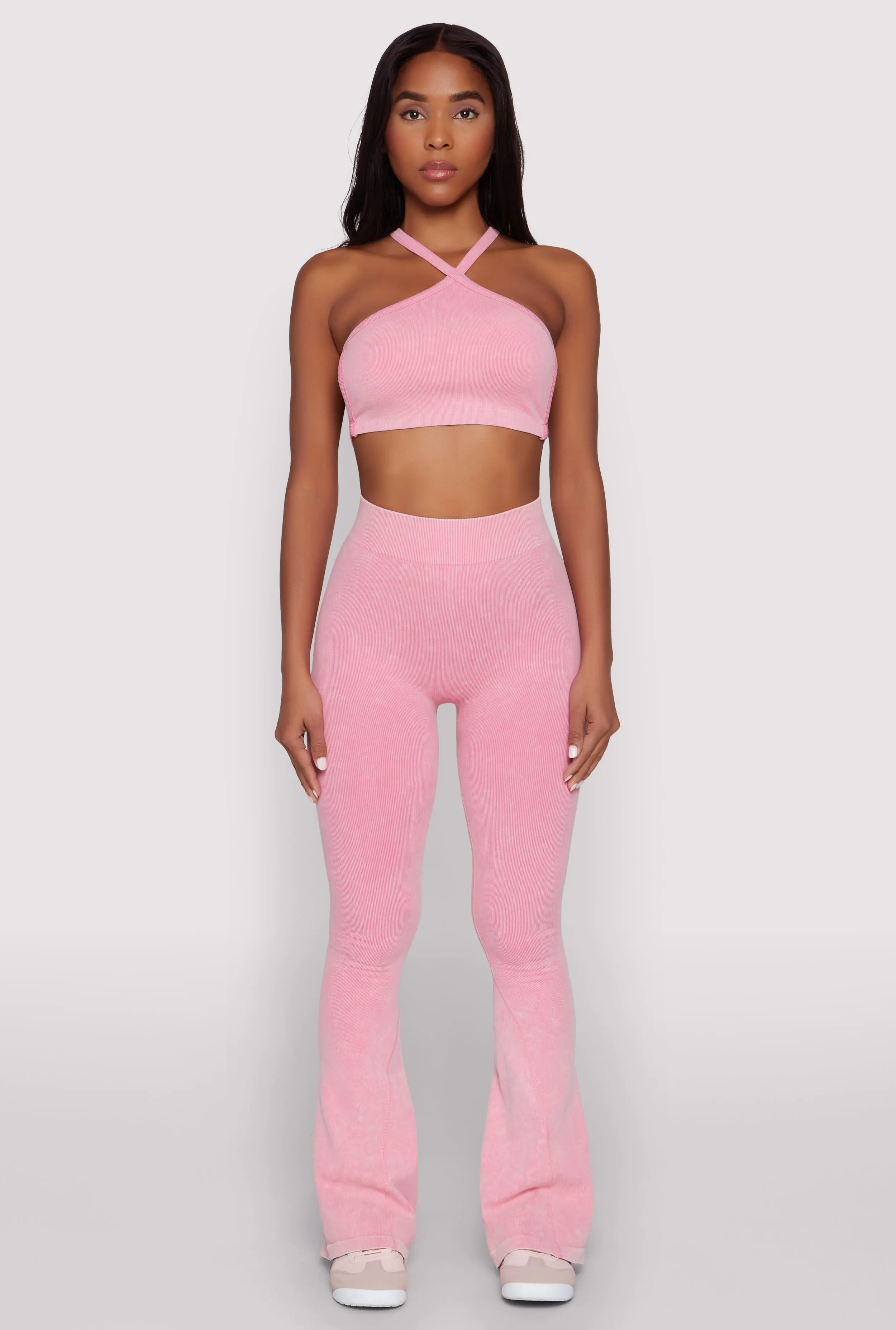 Seamless Caged Open Back Crop Top sold by Rainbow product image thumbnail 2