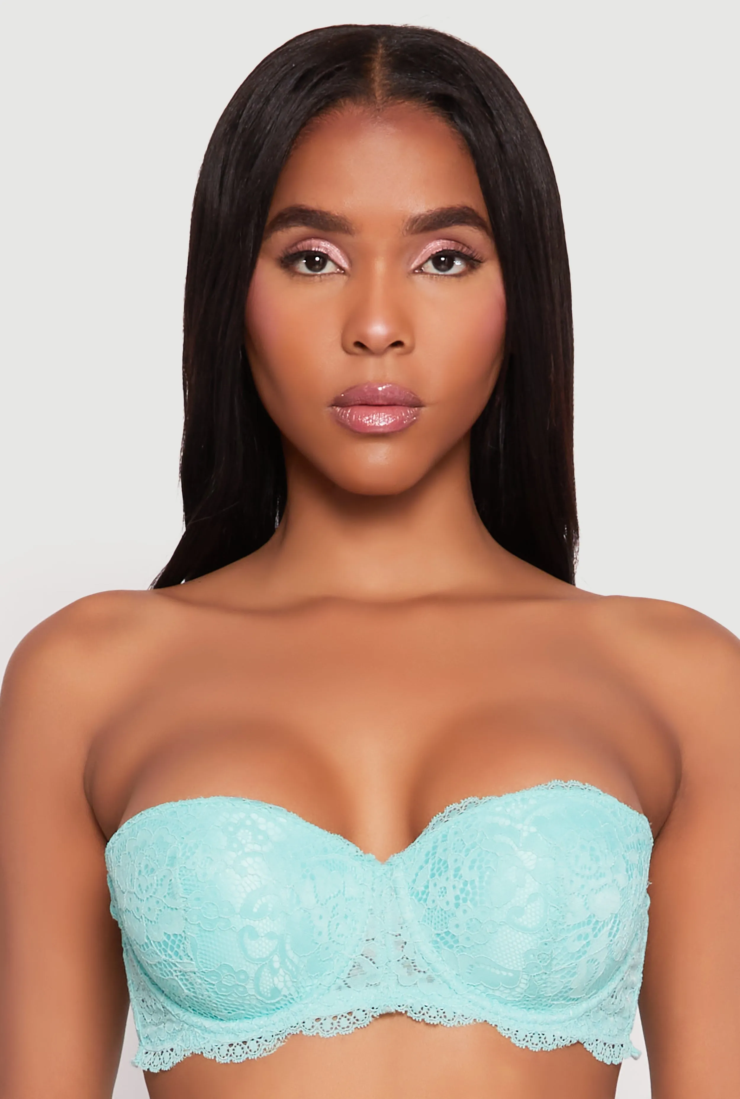 Floral Patterned Lace Balconette Bra | Converts to Strapless sold by Rainbow product image thumbnail 5