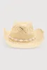 Beaded Trim Straw Cowboy Hat sold by Rainbow