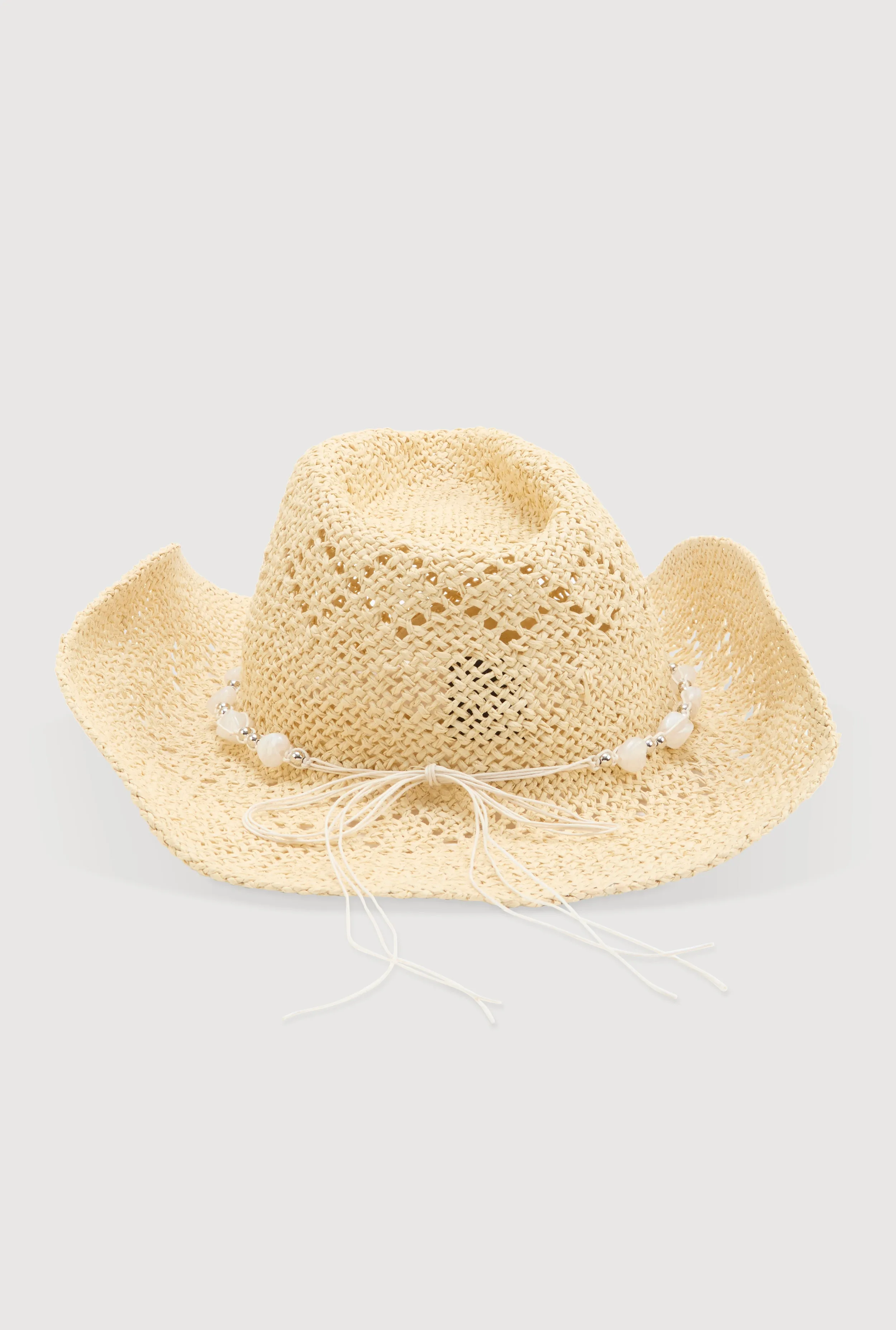 Beaded Trim Straw Cowboy Hat sold by Rainbow product image thumbnail 5