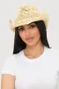 Beaded Trim Straw Cowboy Hat sold by Rainbow