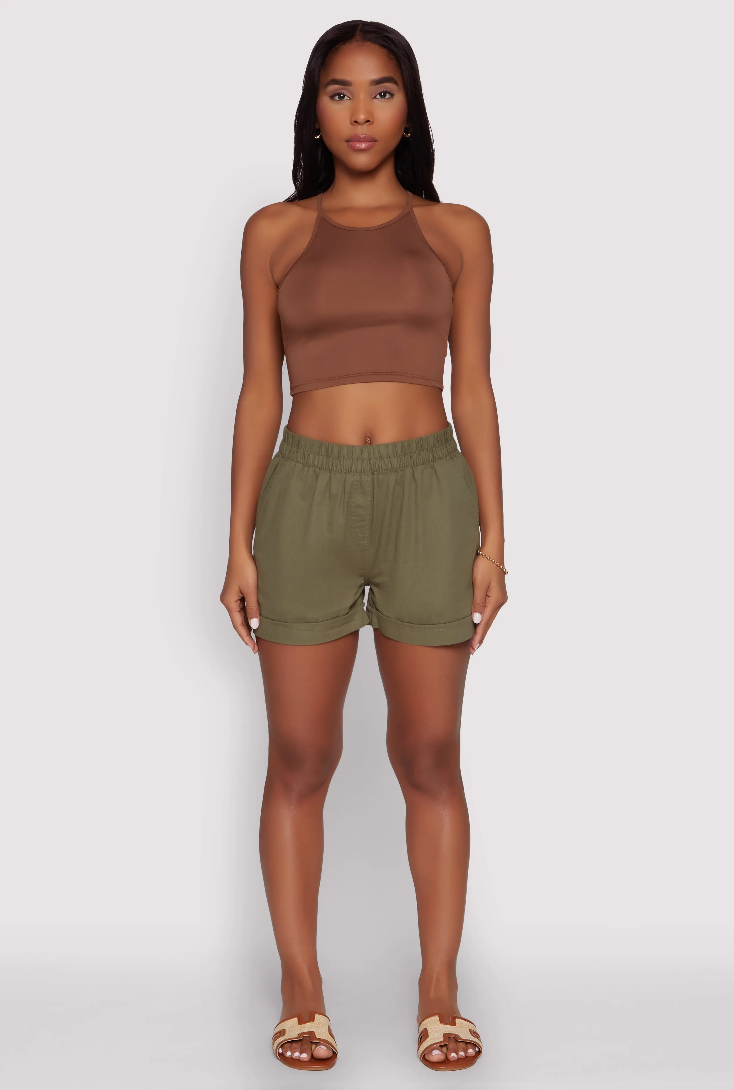 Smocked Waist Shorts sold by Rainbow