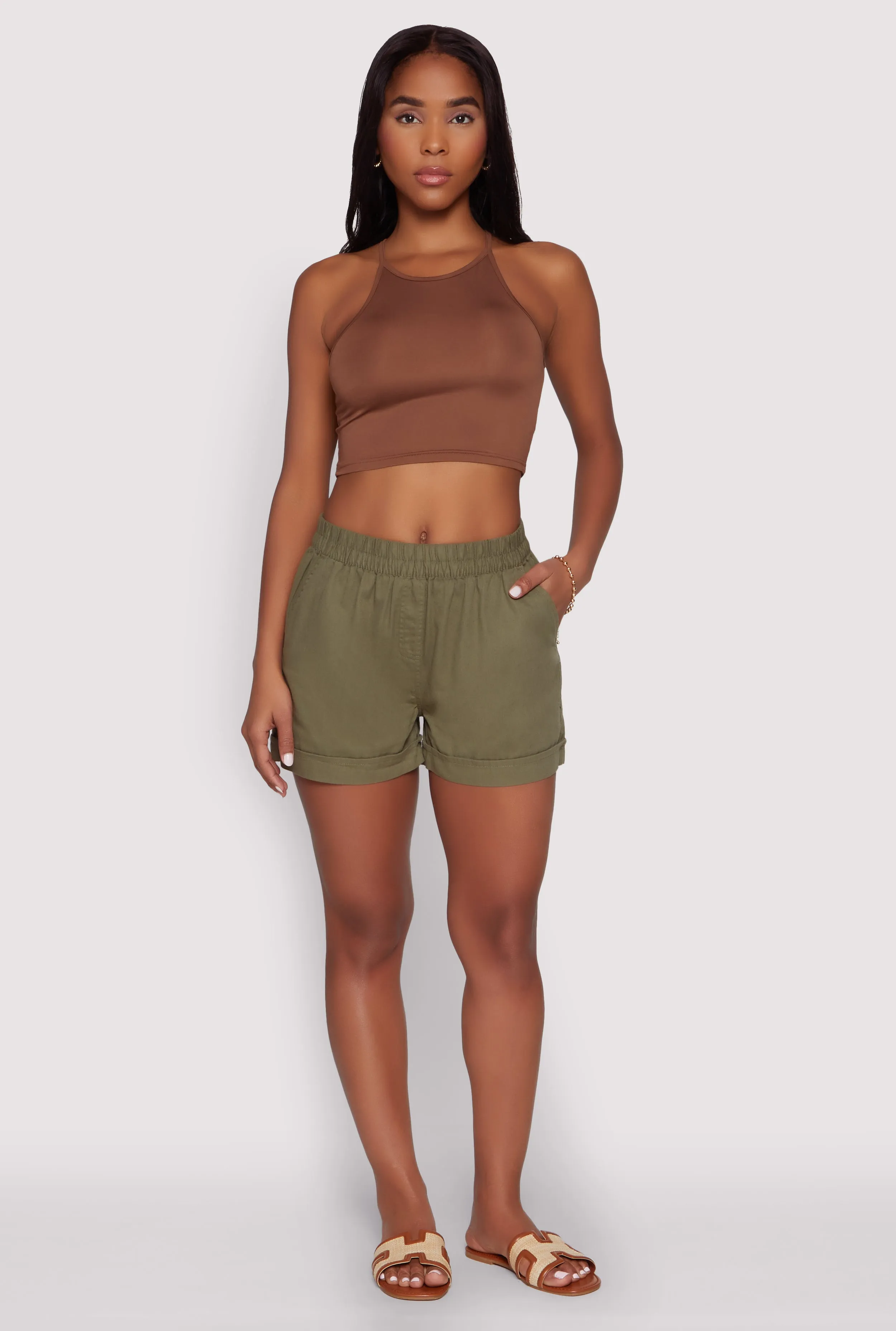 Smocked Waist Shorts sold by Rainbow product image thumbnail 2