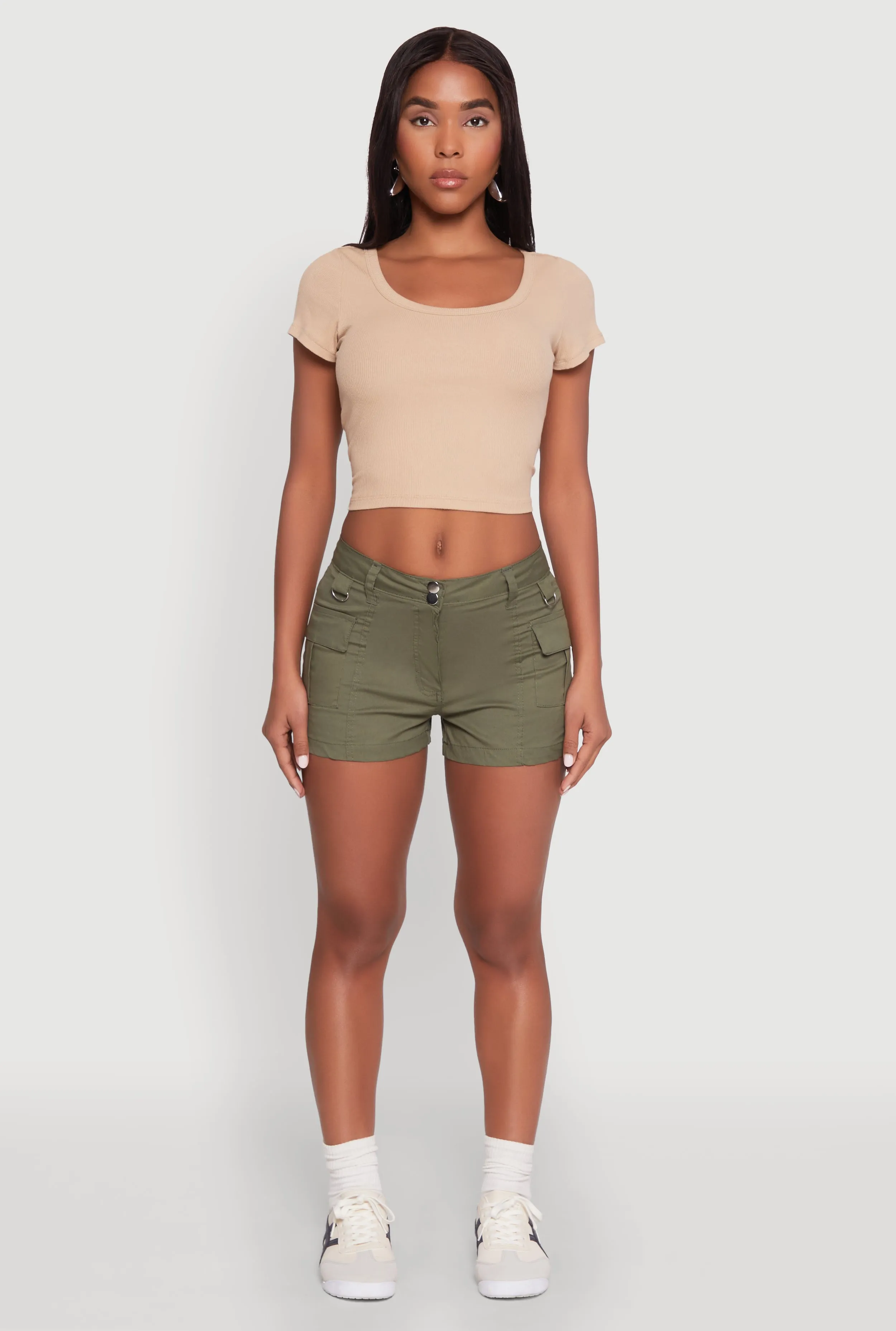 D Ring Tabbed Cargo Shorts sold by Rainbow