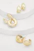 Metallic Hoop Earrings Trio sold by Rainbow