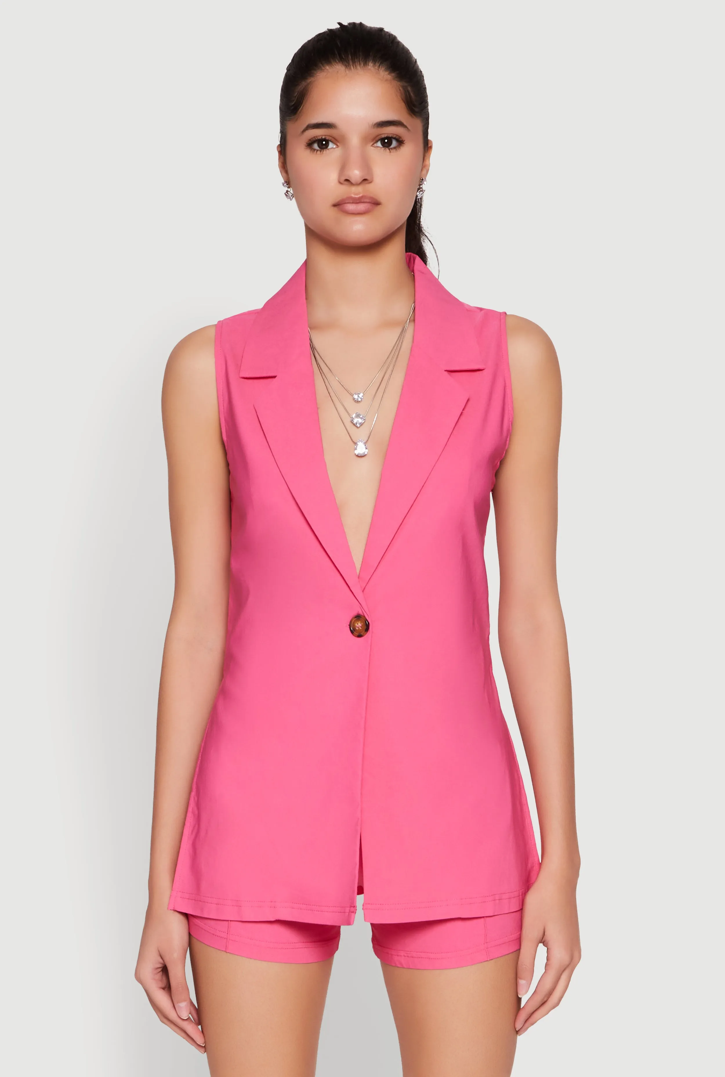 One Button Blazer Vest sold by Rainbow