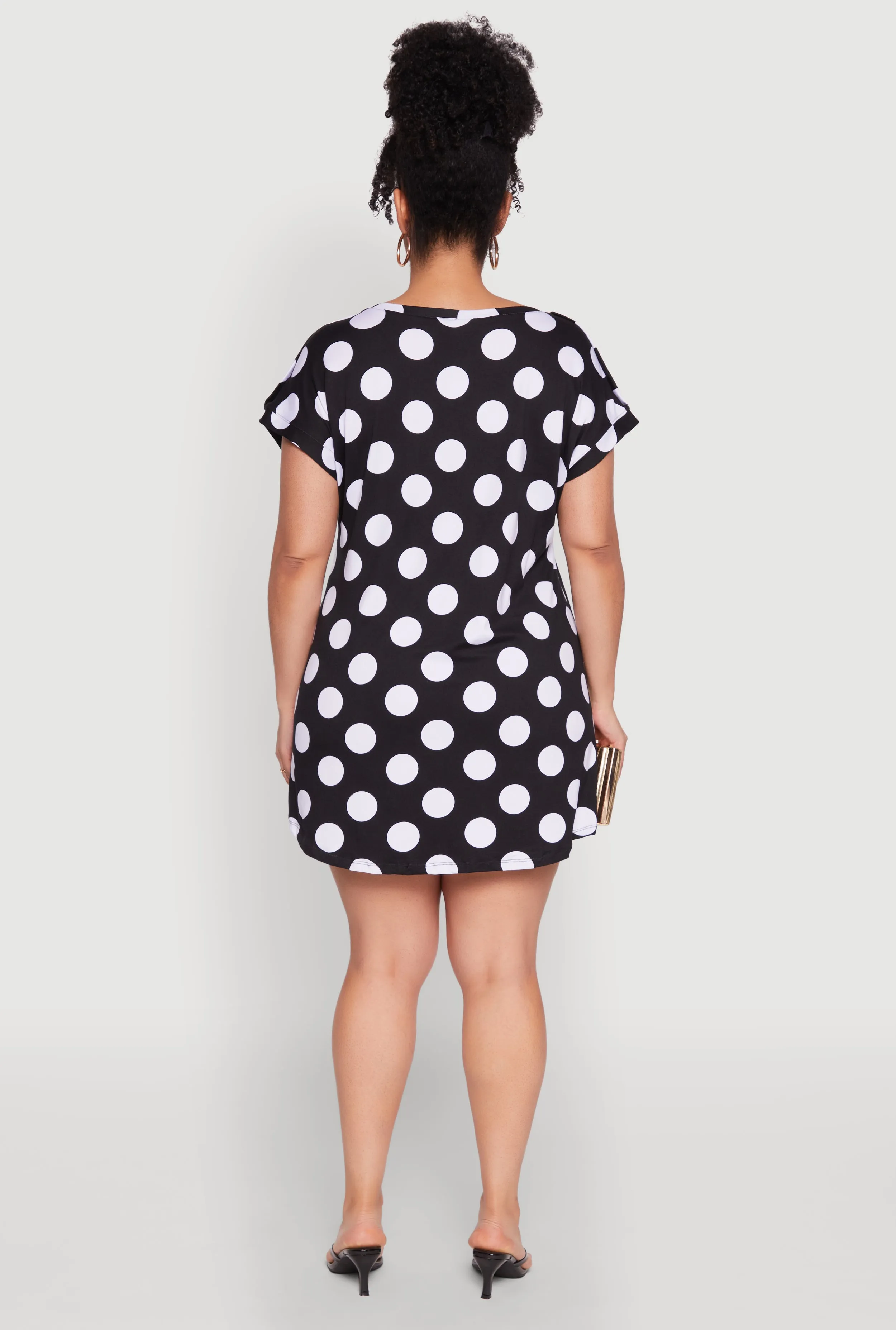 Plus Size Polka Dot Shift Dress sold by Rainbow product image thumbnail 5