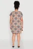 Plus Size Printed Pattern Shift Dress sold by Rainbow