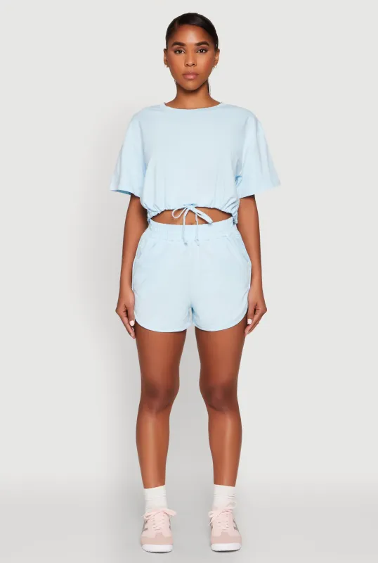 Daisy High Waisted Dolphin Shorts sold by Rainbow