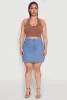 Plus Size Daisy Denim Cargo Skirt sold by Rainbow