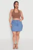 Plus Size Daisy Denim Cargo Skirt sold by Rainbow
