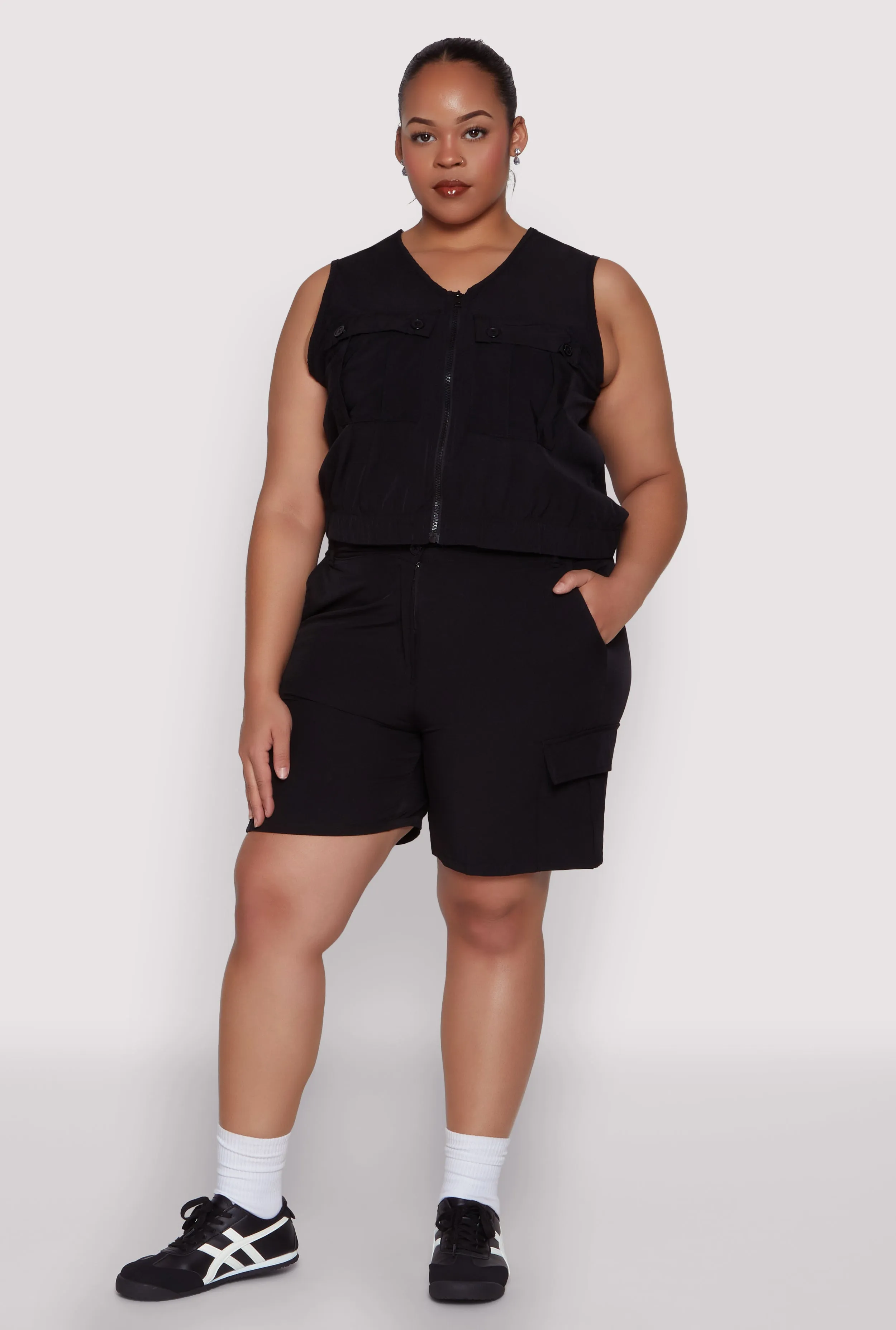 Plus Size Nylon Cargo Shorts sold by Rainbow product image thumbnail 2