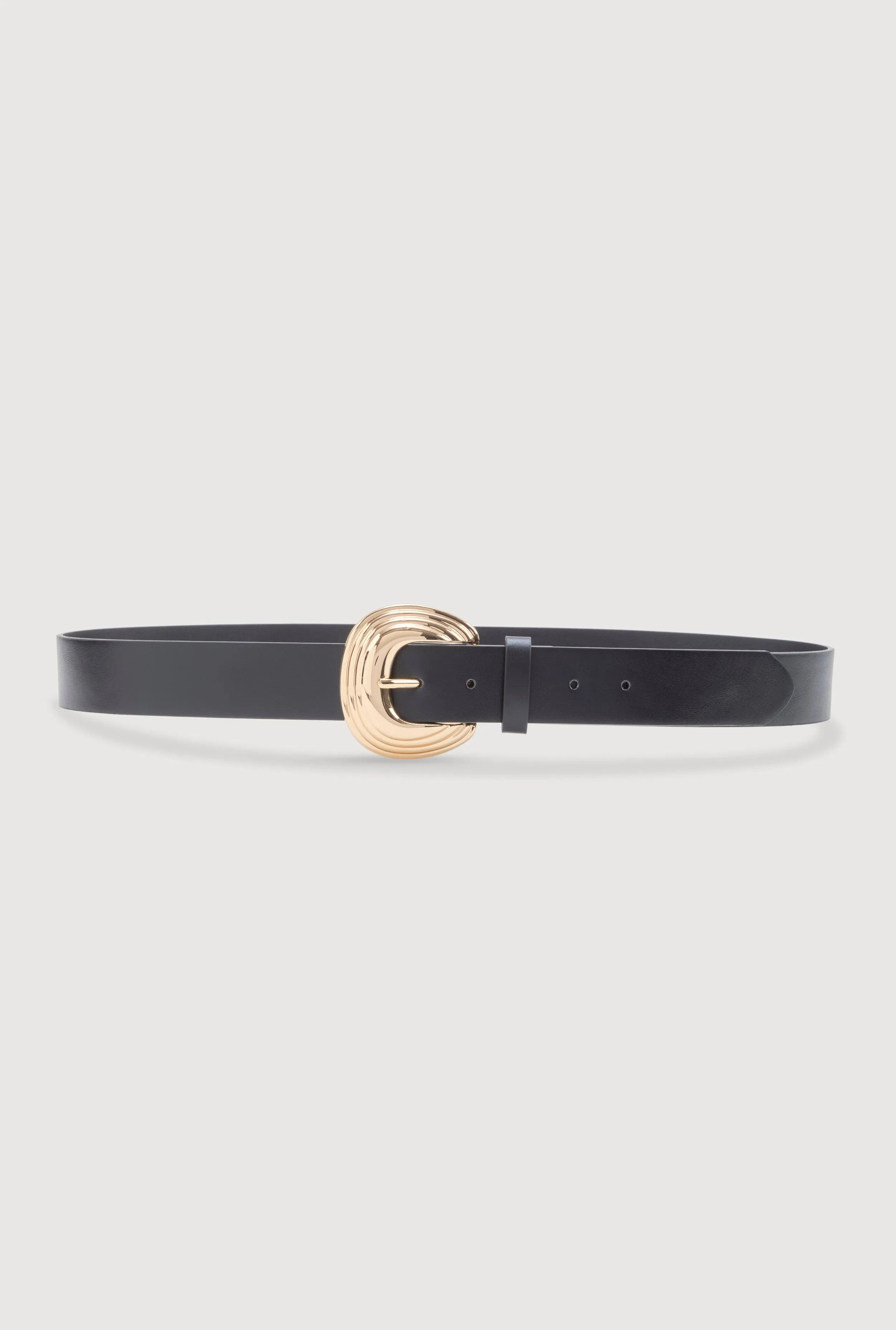 Plus Size Metallic Buckle Faux Leather Belt sold by Rainbow