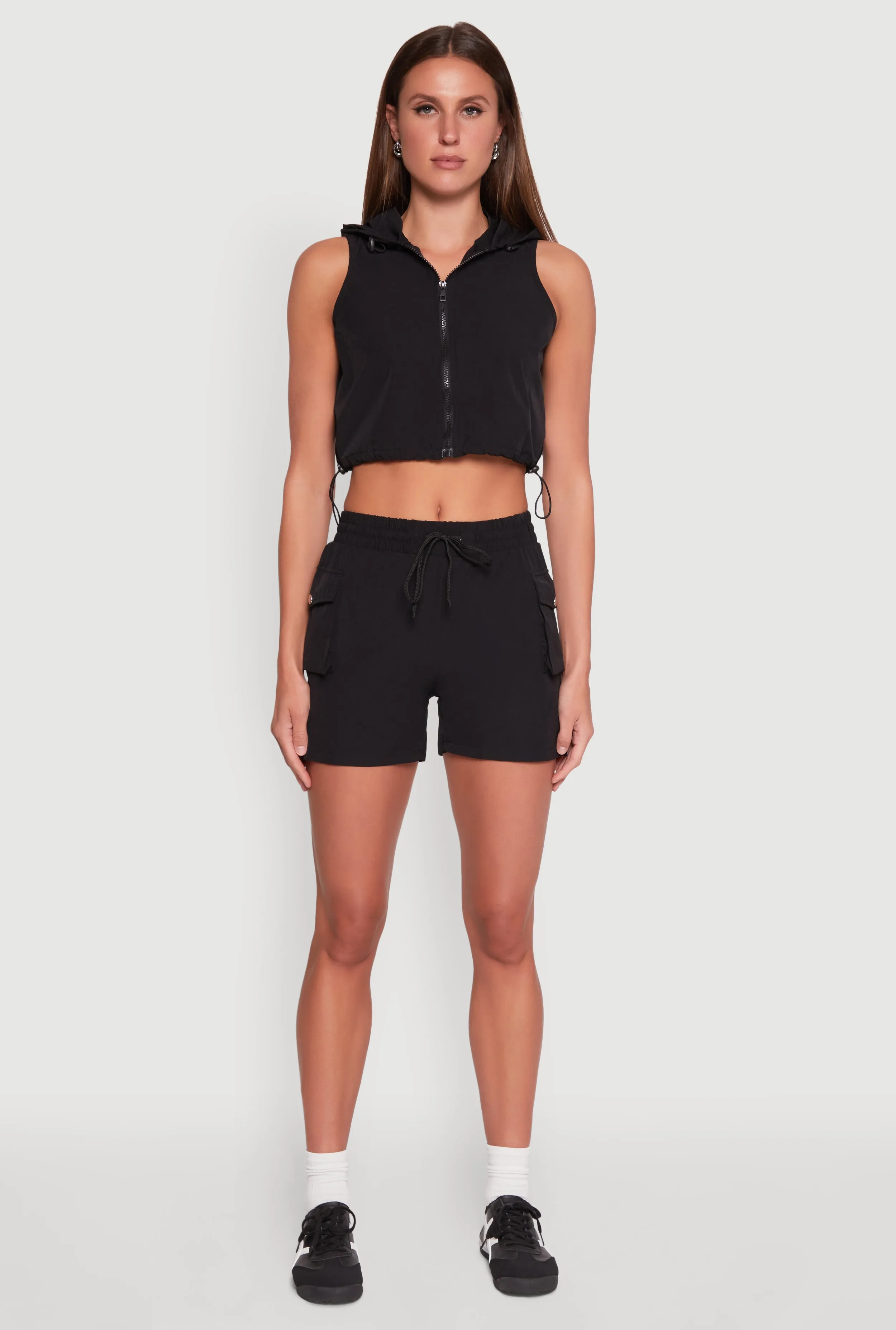 Hooded Drawstring Track Jacket sold by Rainbow product image thumbnail 3