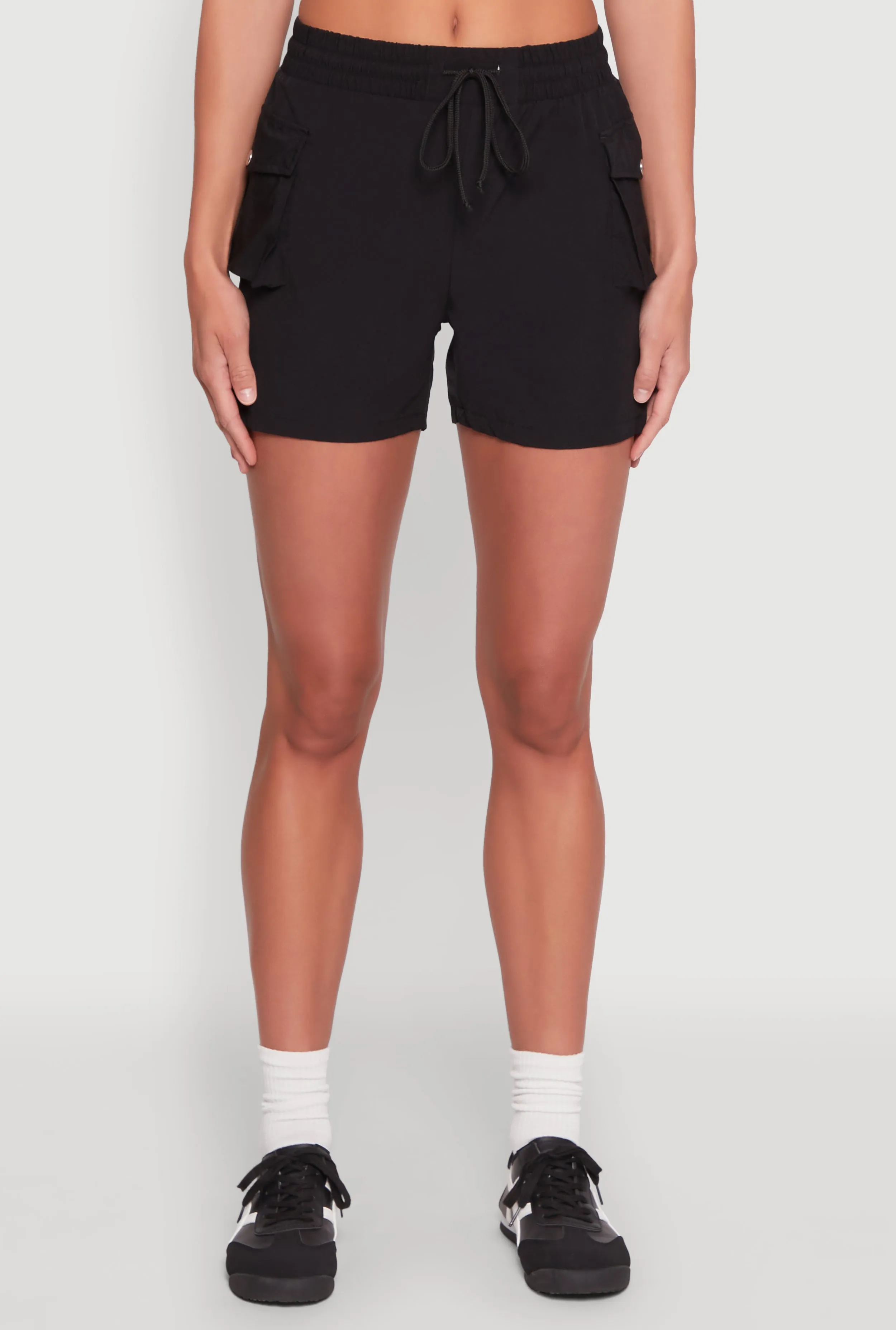 Drawstring Waist Cargo Pocket Shorts sold by Rainbow product image thumbnail 3