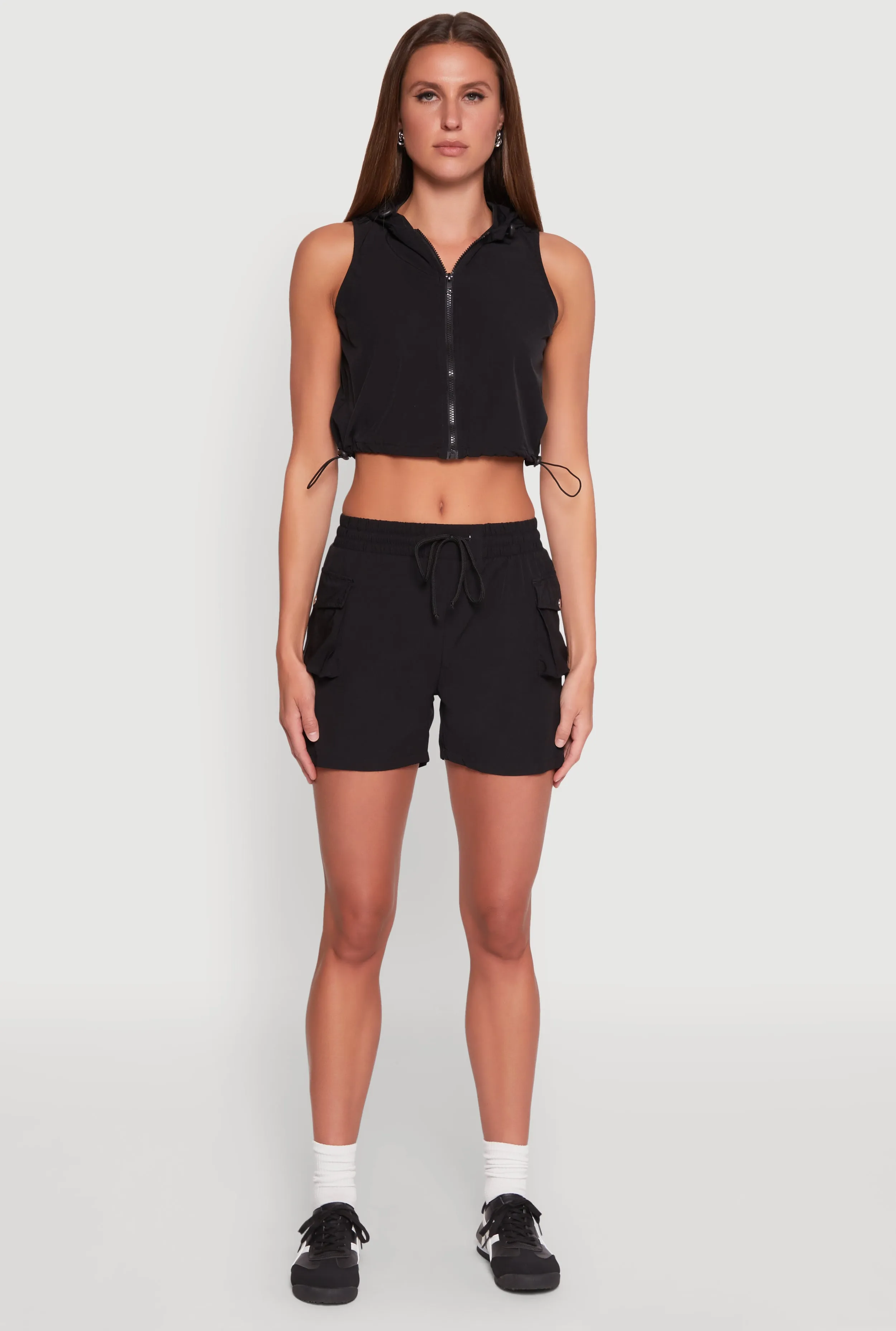 Drawstring Waist Cargo Pocket Shorts sold by Rainbow product image thumbnail 2