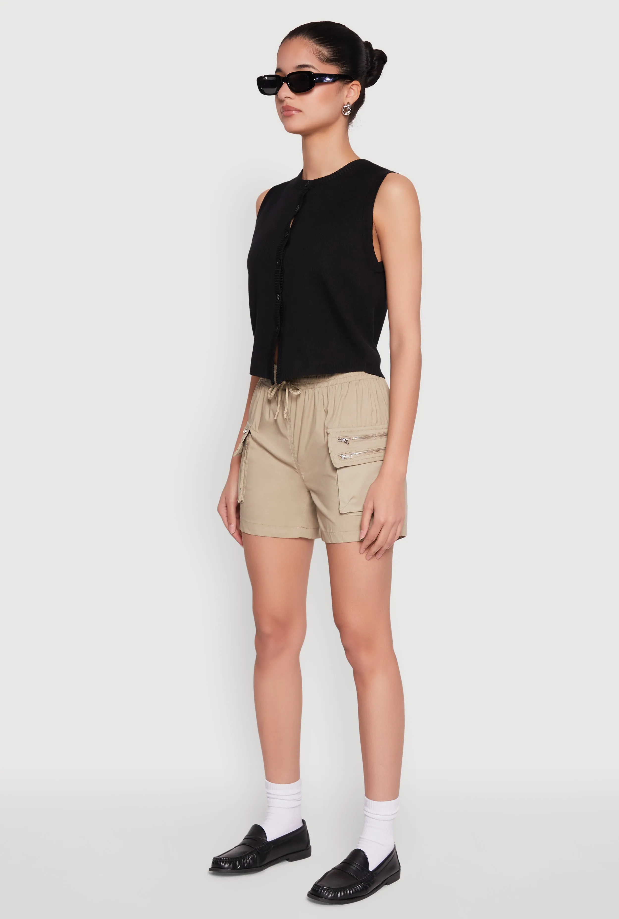 Zipper Cargo Pocket Shorts sold by Rainbow product image thumbnail 3