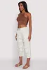 Tie Front Cargo Pocket Capri Pants sold by Rainbow