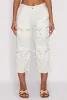Tie Front Cargo Pocket Capri Pants sold by Rainbow