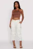 Tie Front Cargo Pocket Capri Pants sold by Rainbow
