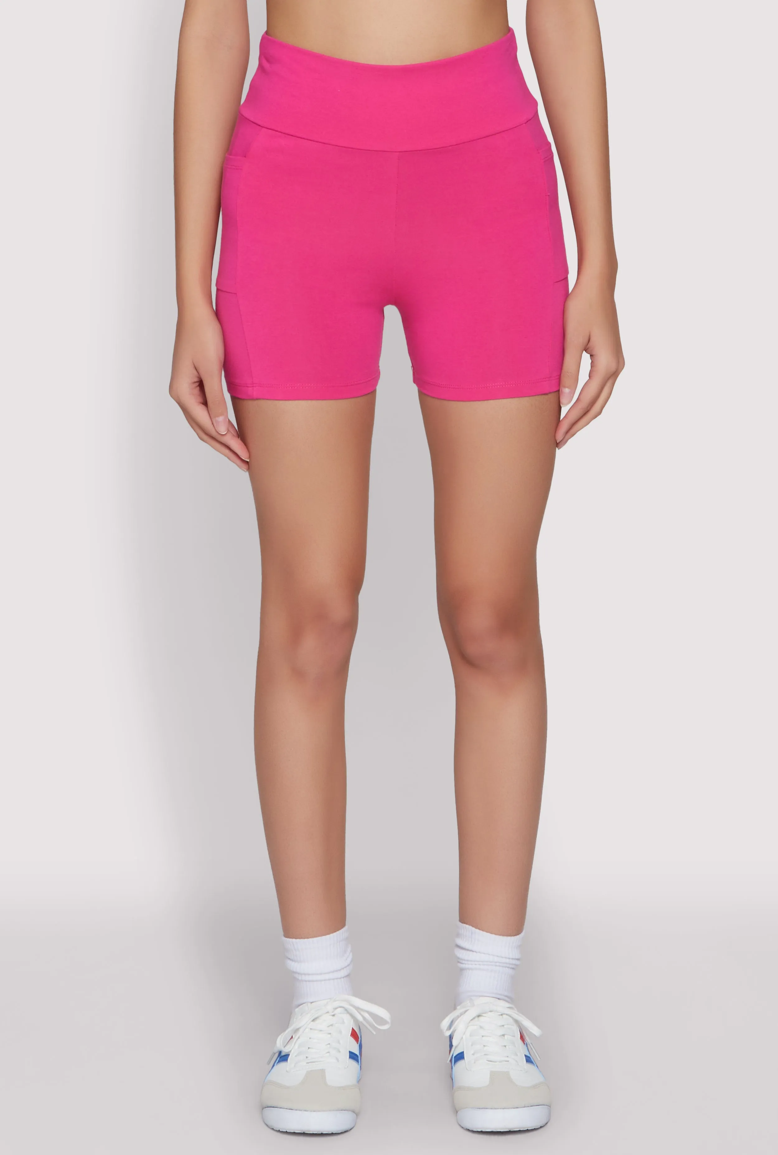 Side Pocket High Waist Biker Shorts sold by Rainbow product image thumbnail 5