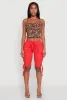 Drawstring Hem Cargo Pocket Bermuda Shorts sold by Rainbow
