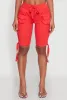 Drawstring Hem Cargo Pocket Bermuda Shorts sold by Rainbow