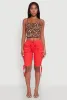 Drawstring Hem Cargo Pocket Bermuda Shorts sold by Rainbow