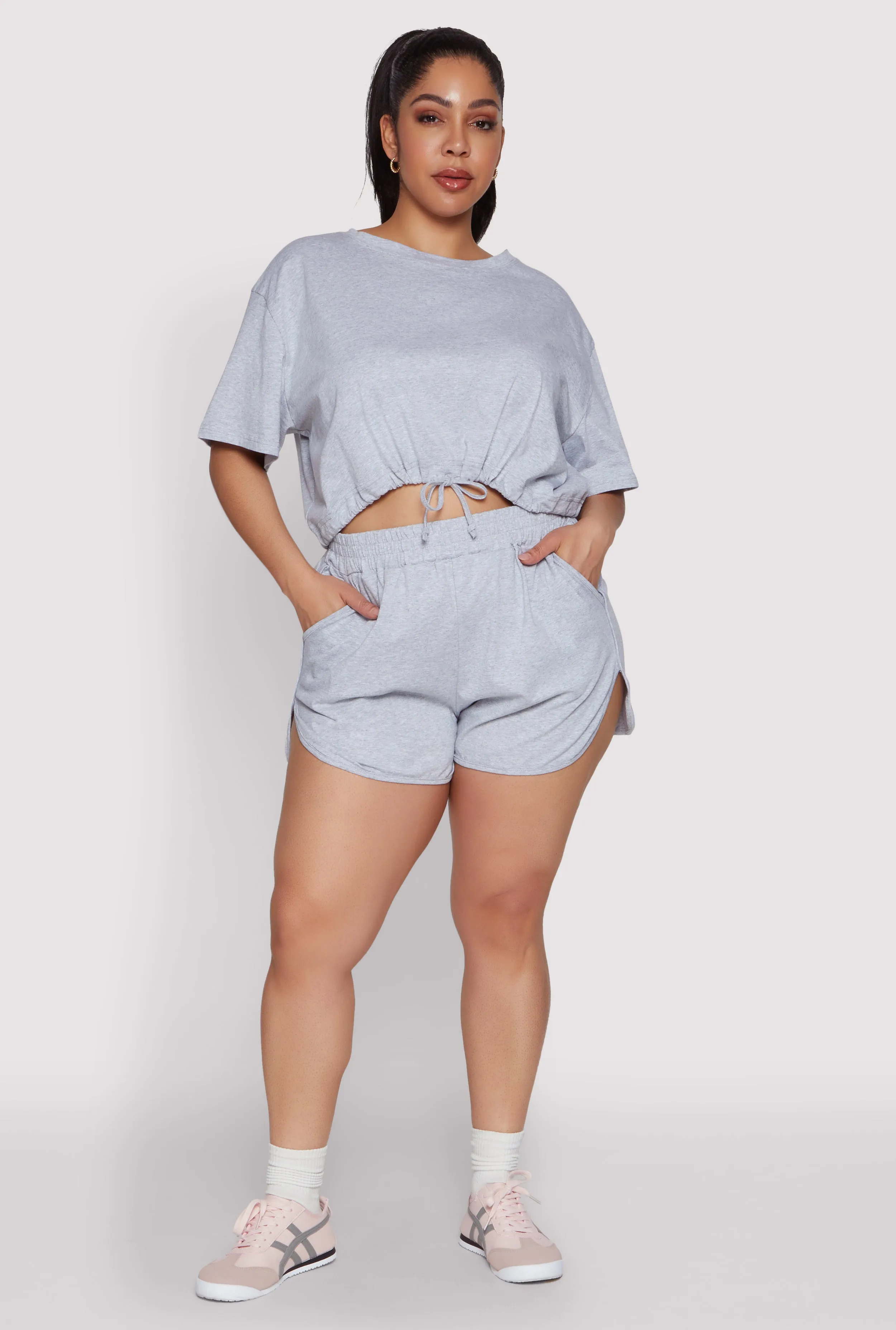 Plus Size Smocked Dolphin Shorts sold by Rainbow product image thumbnail 2