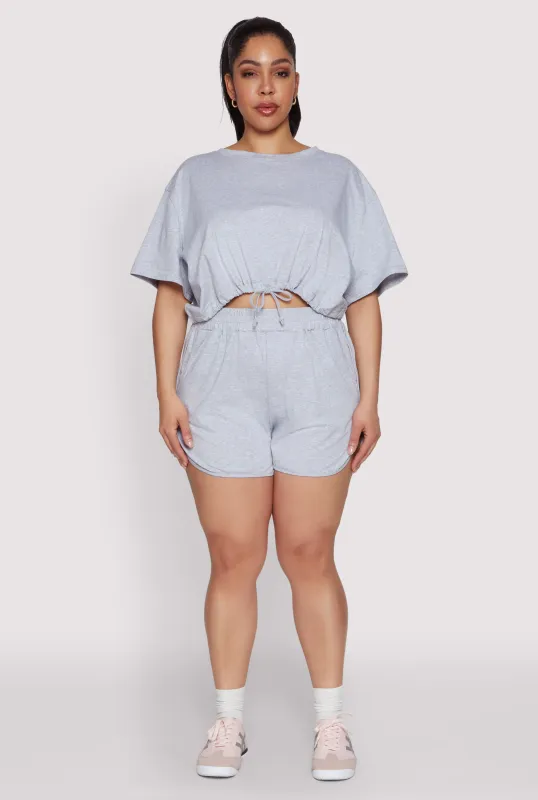 Plus Size Smocked Dolphin Shorts sold by Rainbow