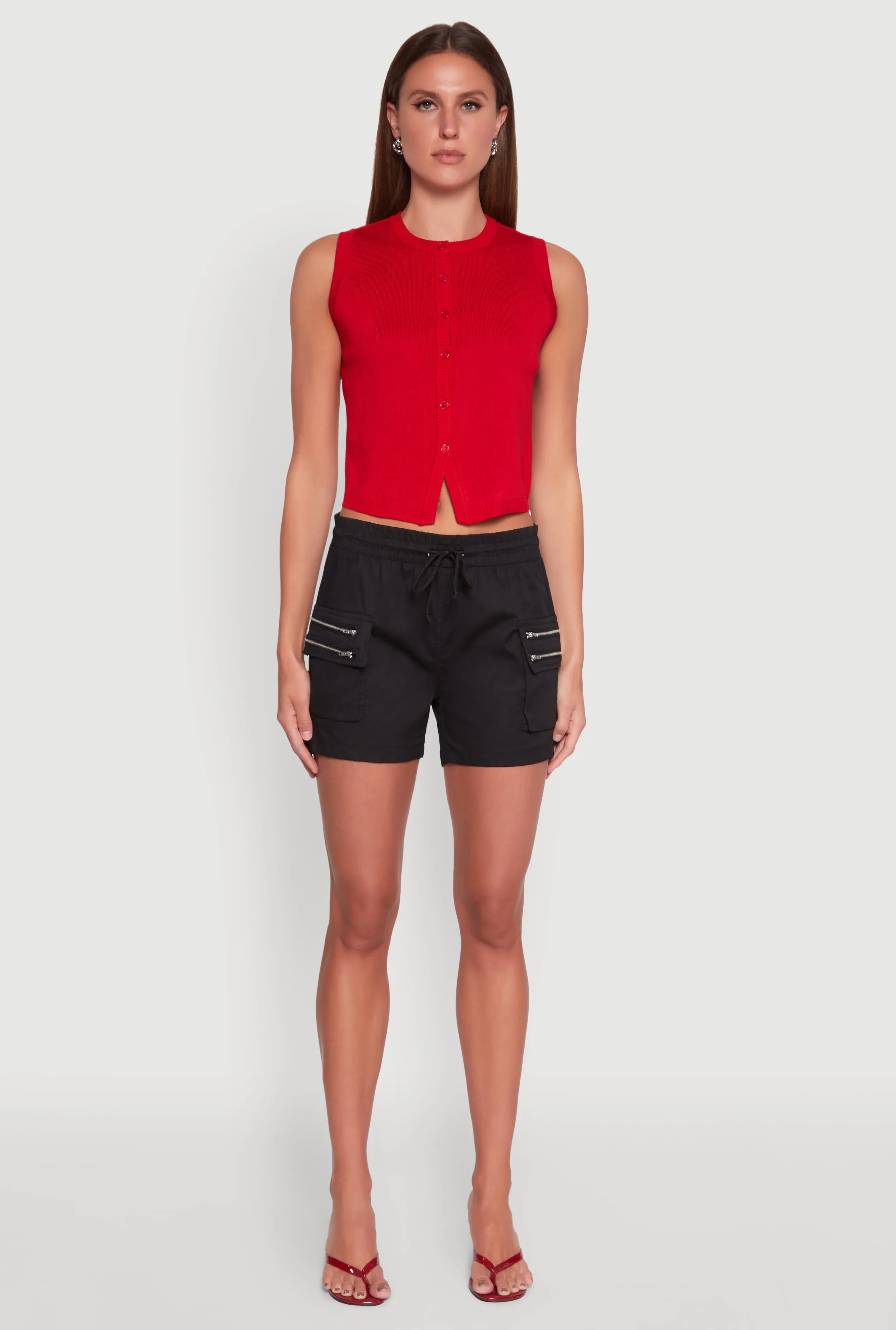 Zipper Cargo Pocket Shorts sold by Rainbow product image thumbnail 2