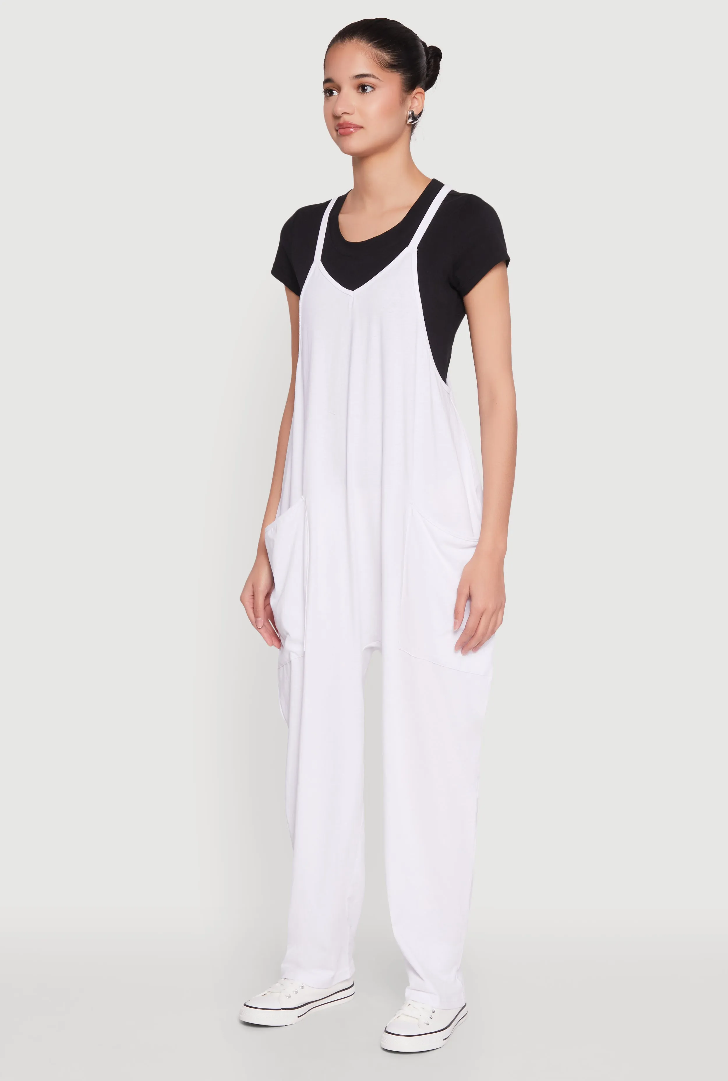 Cargo Pocket V Neck Jumpsuit sold by Rainbow product image thumbnail 3