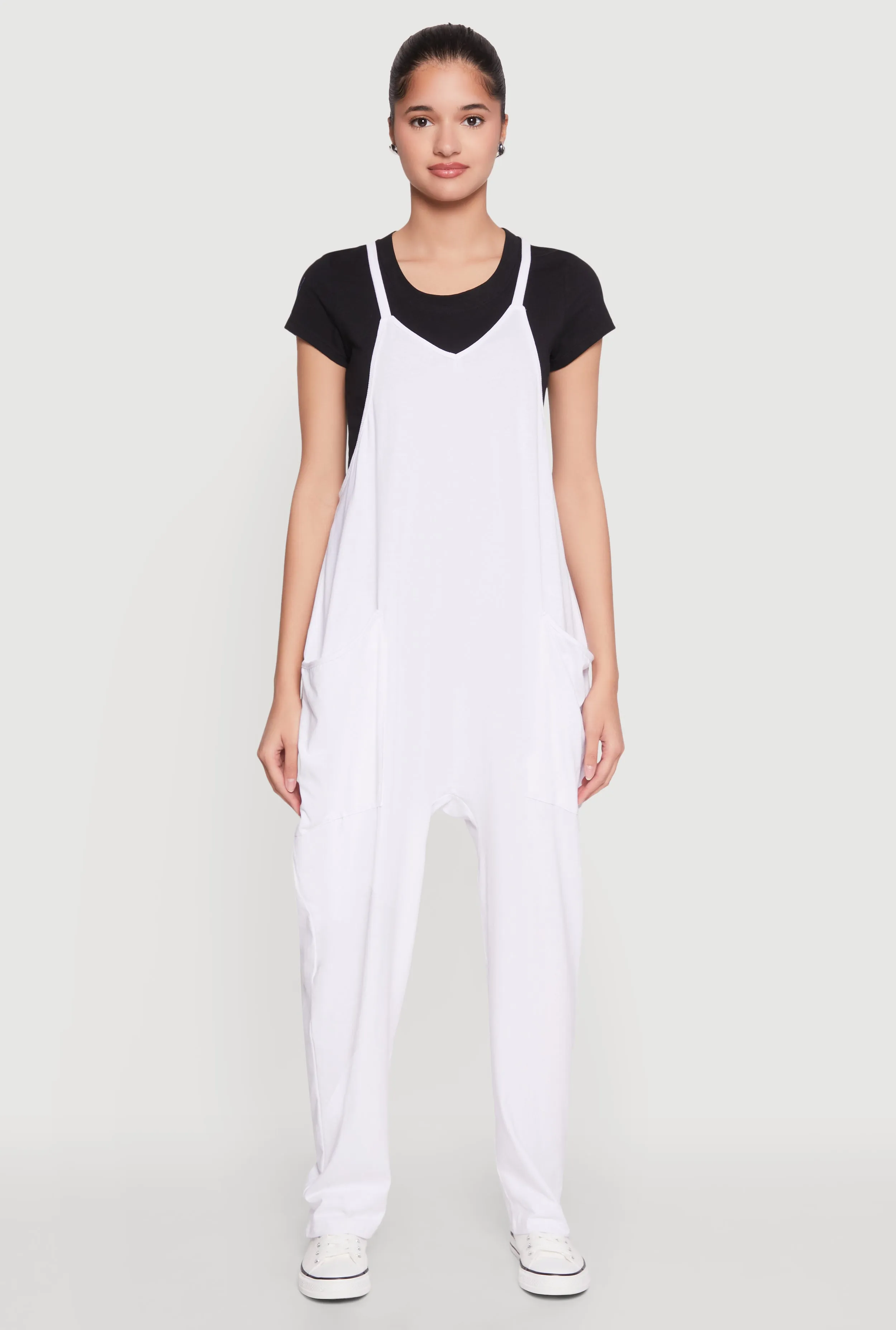 Cargo Pocket V Neck Jumpsuit sold by Rainbow product image thumbnail 2