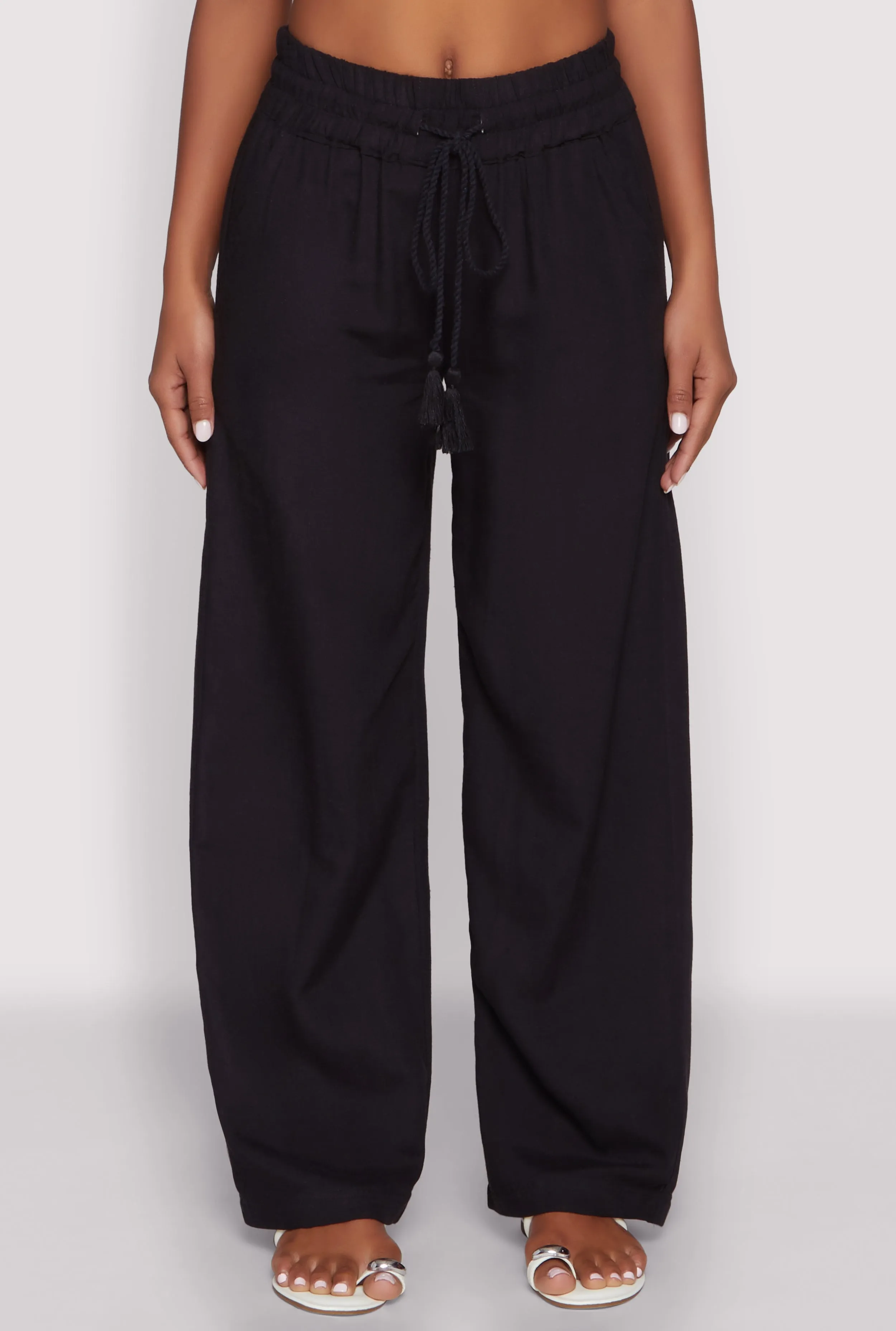 Linen High Waisted Pants sold by Rainbow product image thumbnail 5