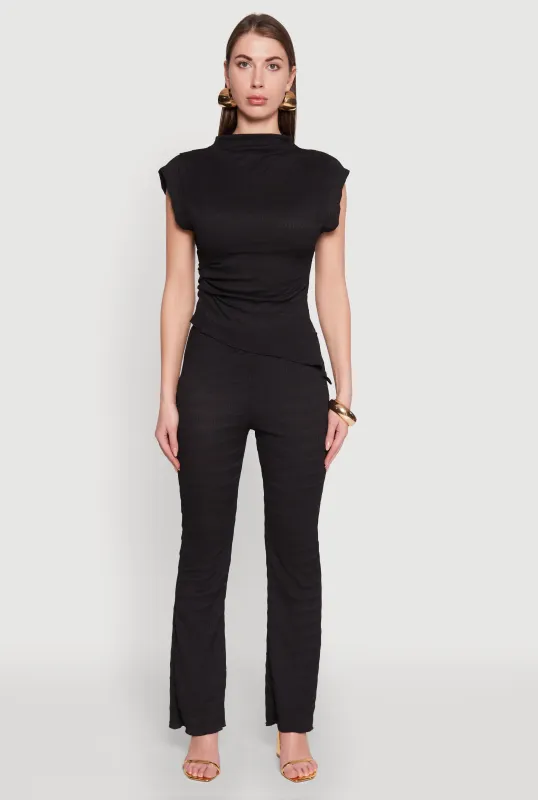 Shadow Stripe Textured Knit Pants sold by Rainbow