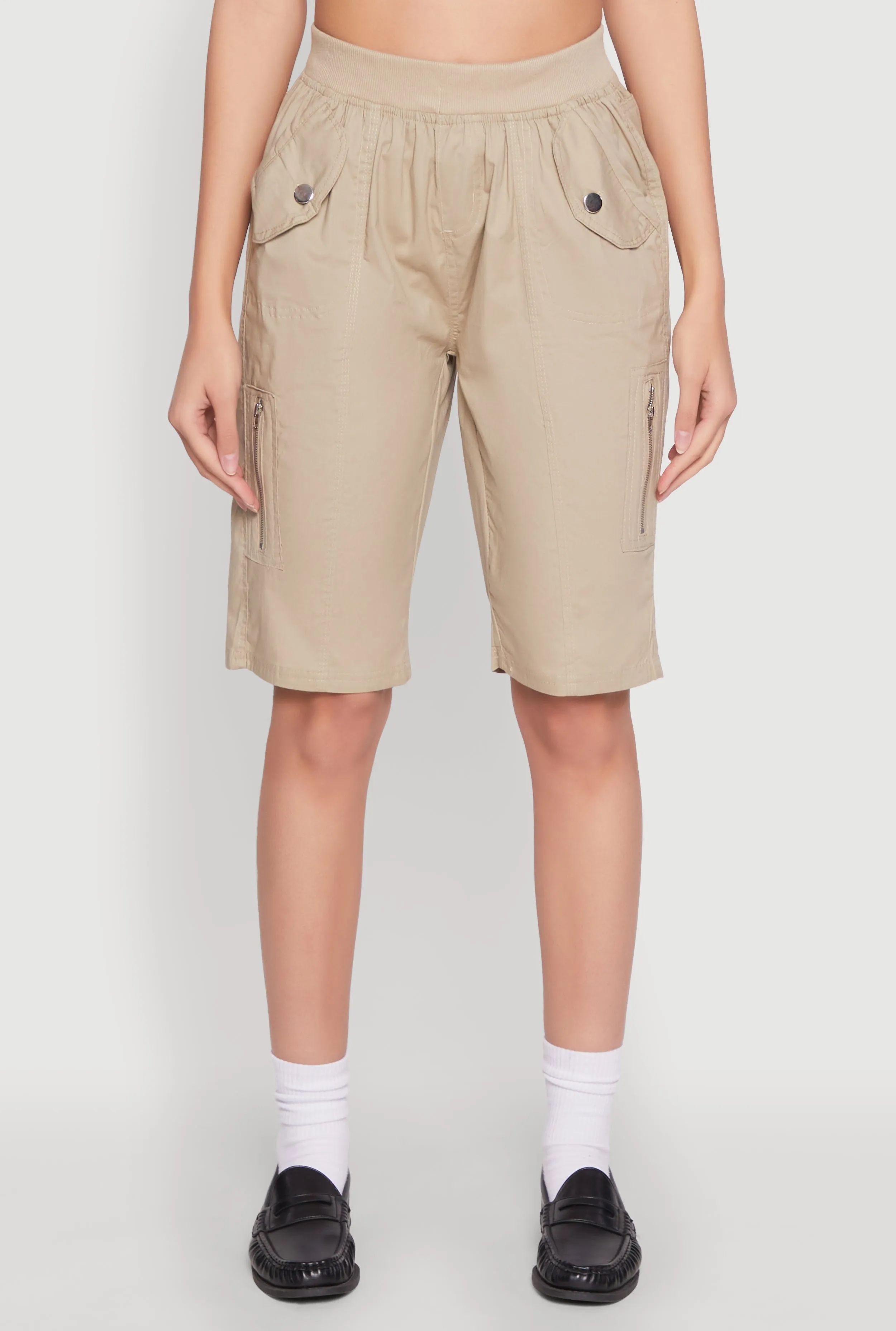 Side Zip Cargo Pocket Bermuda Shorts sold by Rainbow product image thumbnail 5