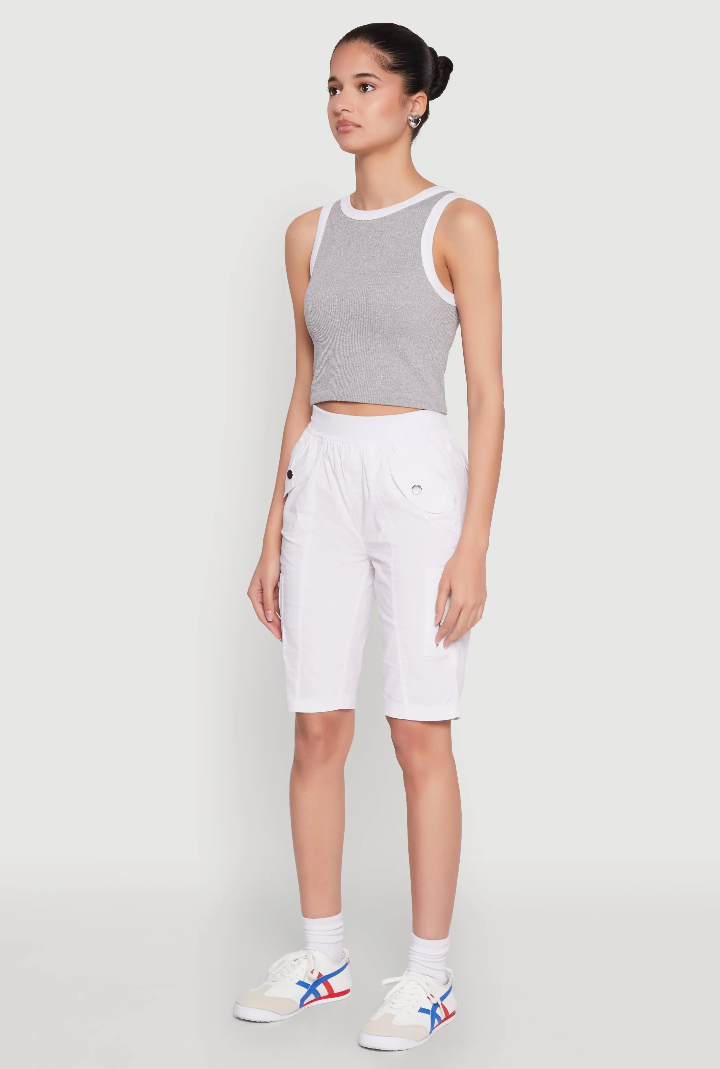 Side Zip Cargo Pocket Bermuda Shorts sold by Rainbow product image thumbnail 3