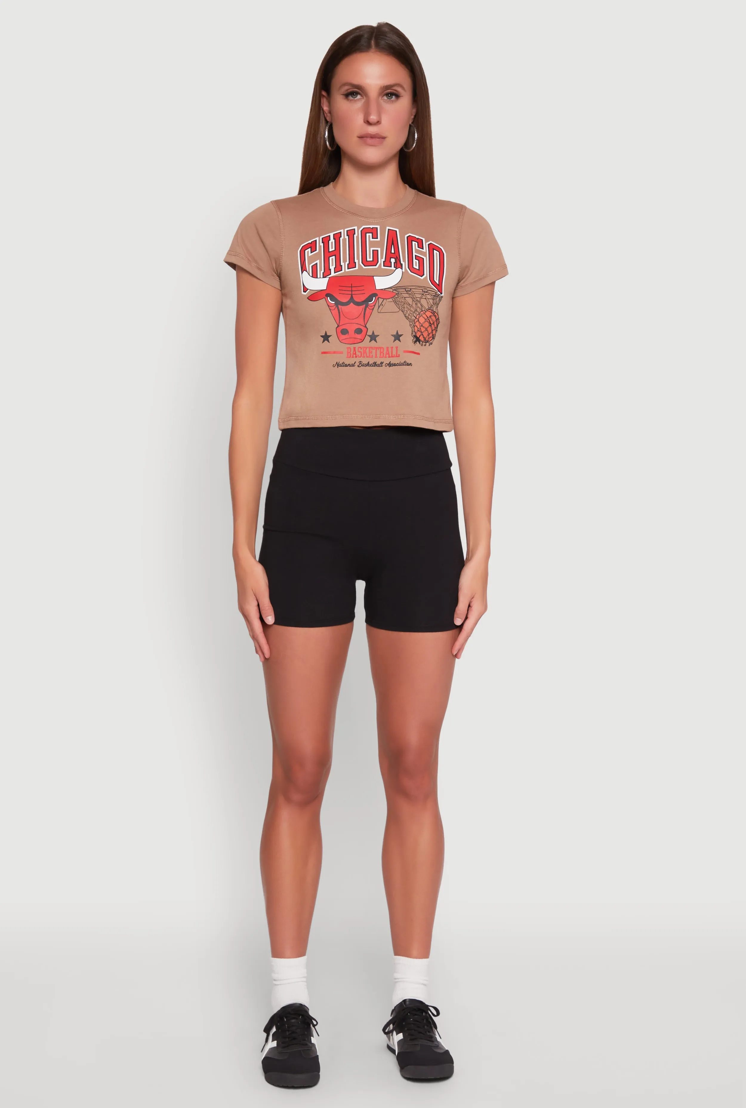 NBA Chicago Bulls Graphic Crop Top sold by Rainbow product image thumbnail 3