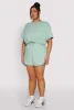 Plus Size Daisy Drawstring Hem Crop Top sold by Rainbow