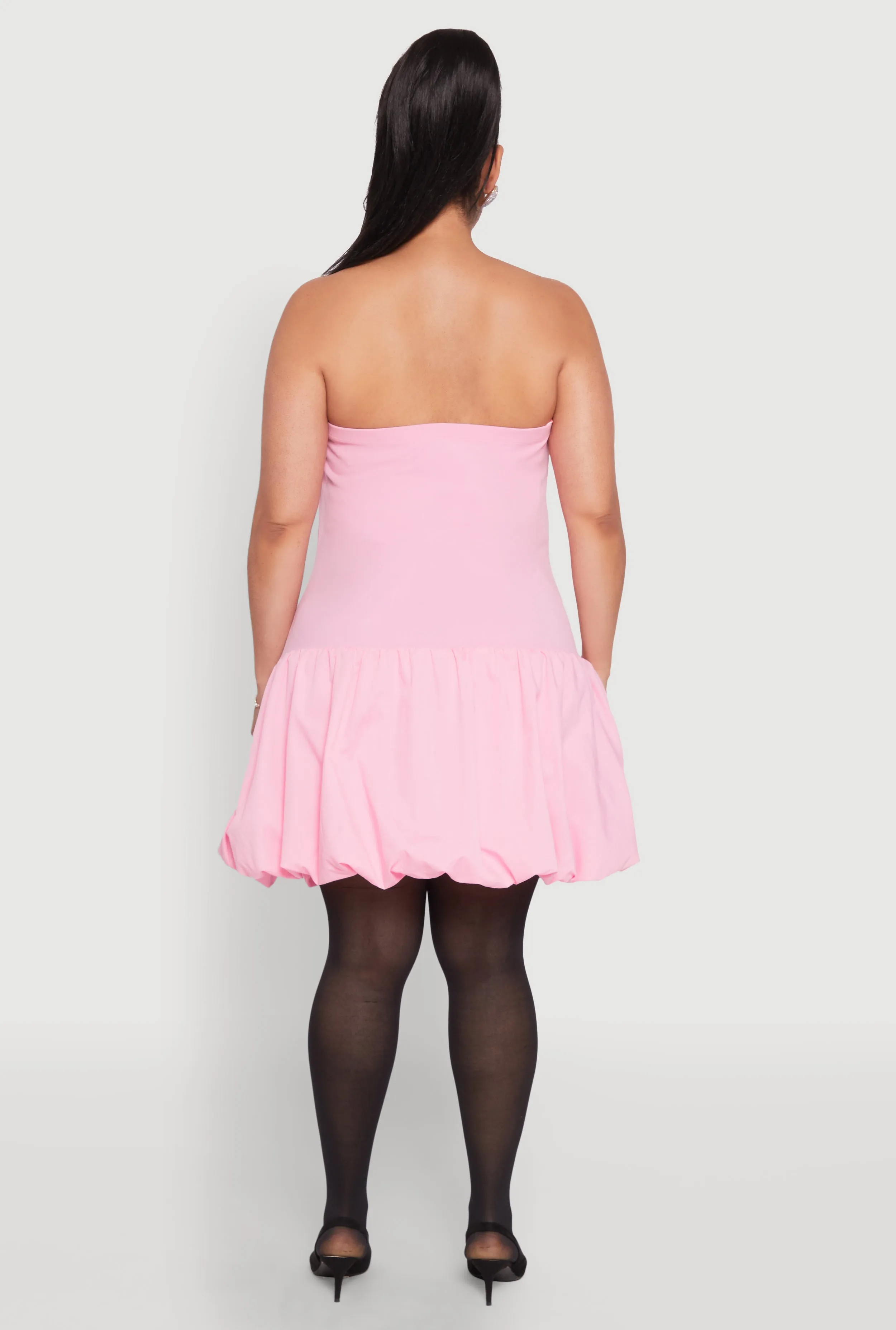 Plus Size Sleeveless Bubble Hem Dress sold by Rainbow product image thumbnail 5