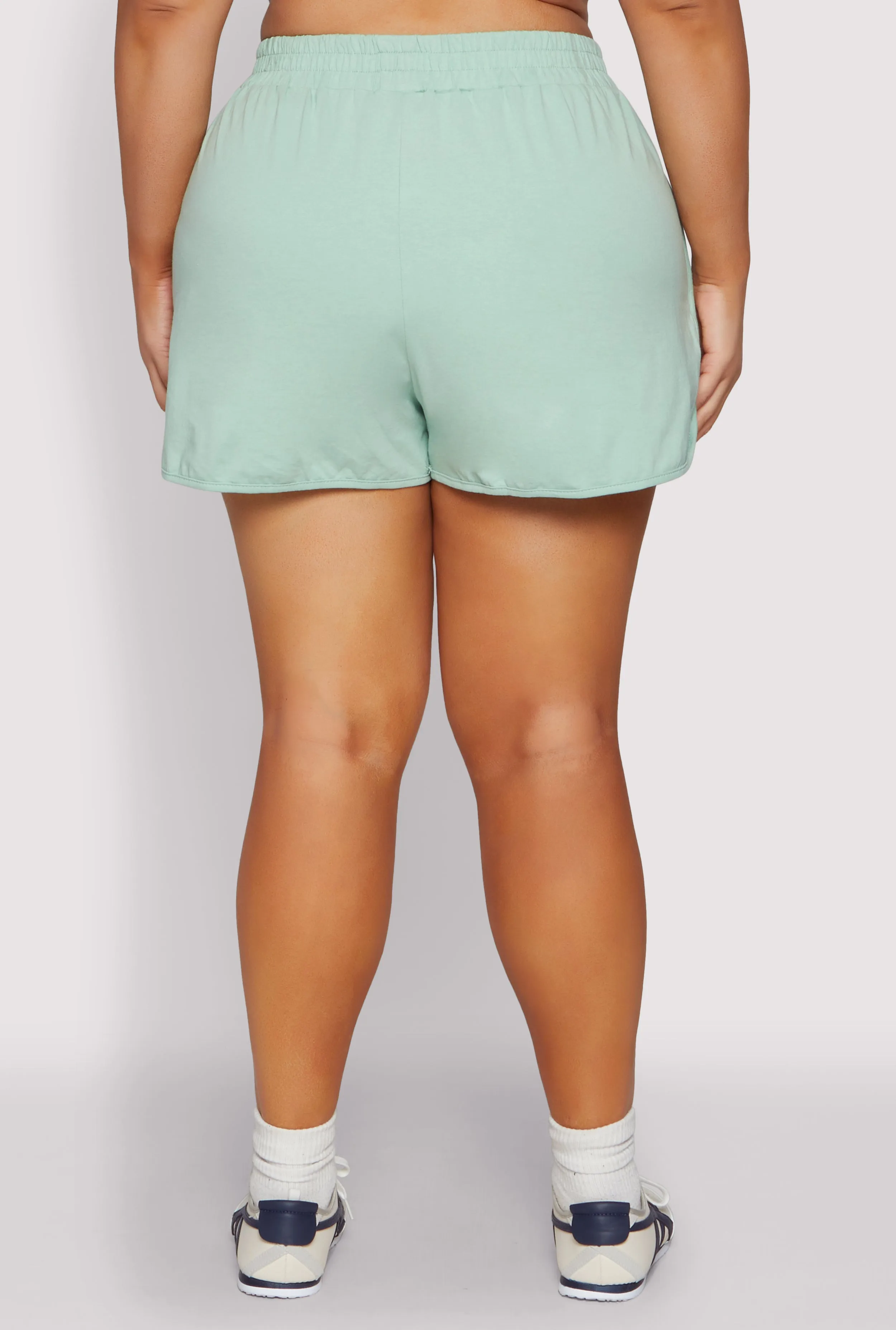 Plus Size Smocked Dolphin Shorts sold by Rainbow product image thumbnail 5