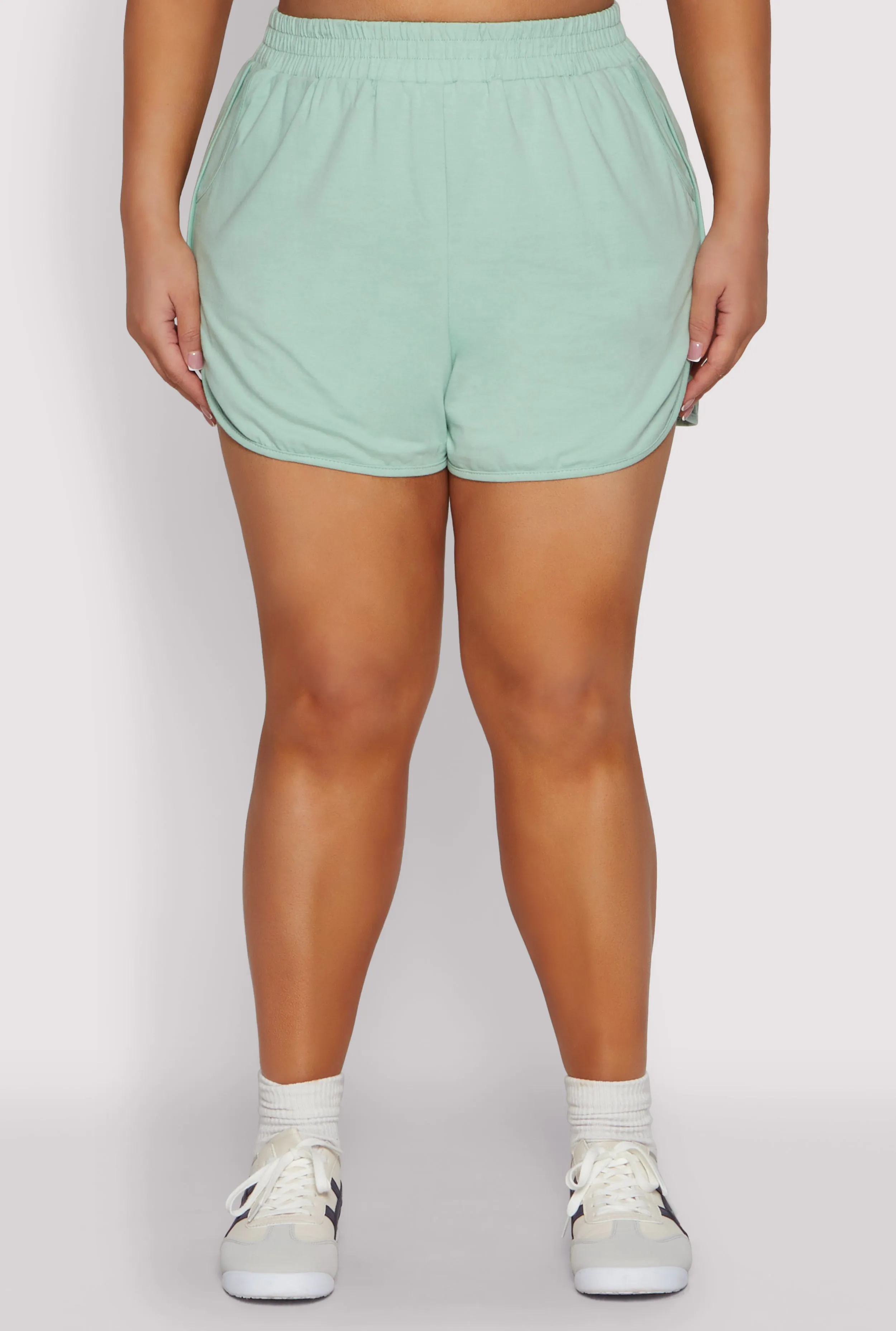 Plus Size Smocked Dolphin Shorts sold by Rainbow product image thumbnail 3