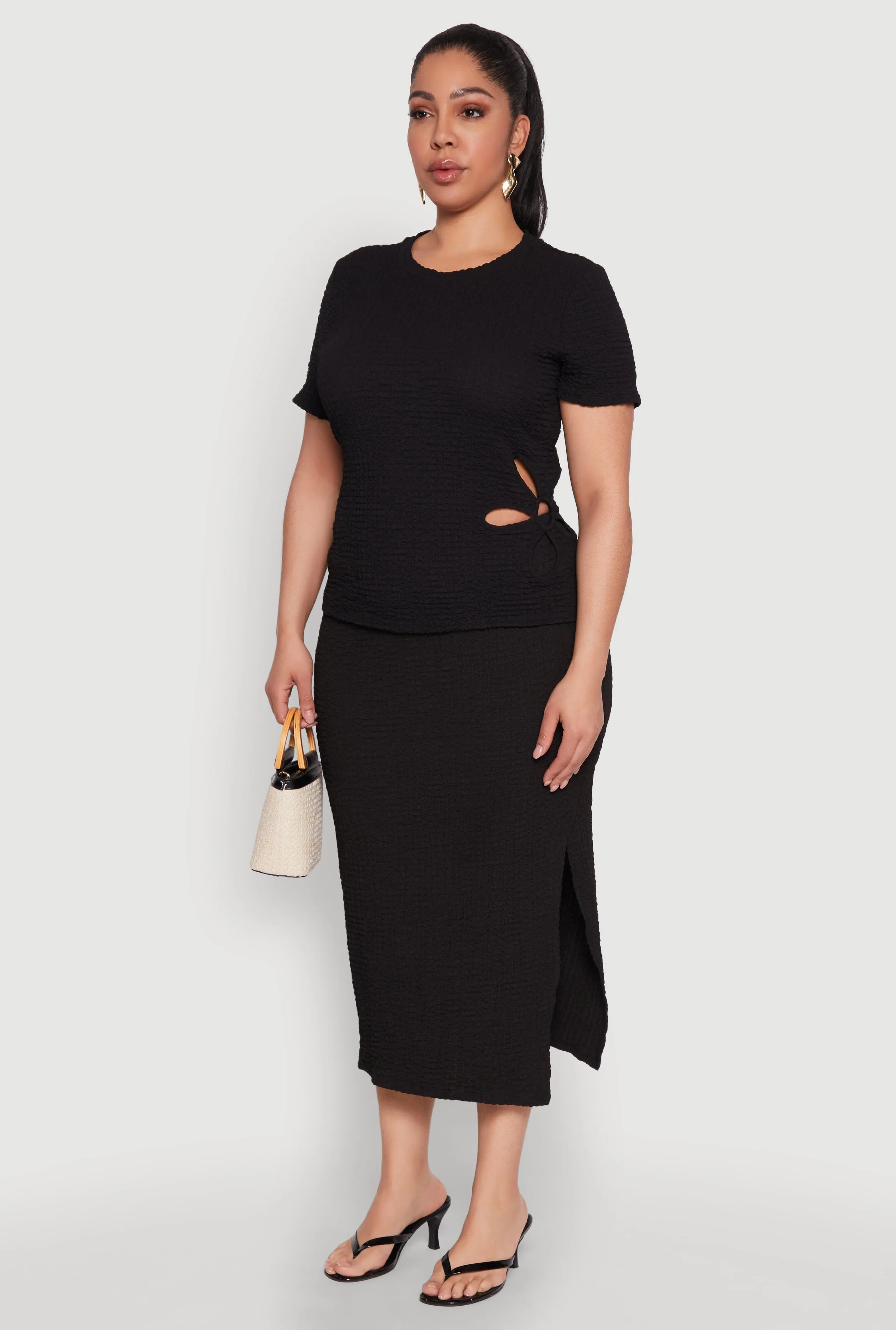 Plus Size Flower Cut Out Top sold by Rainbow product image thumbnail 5