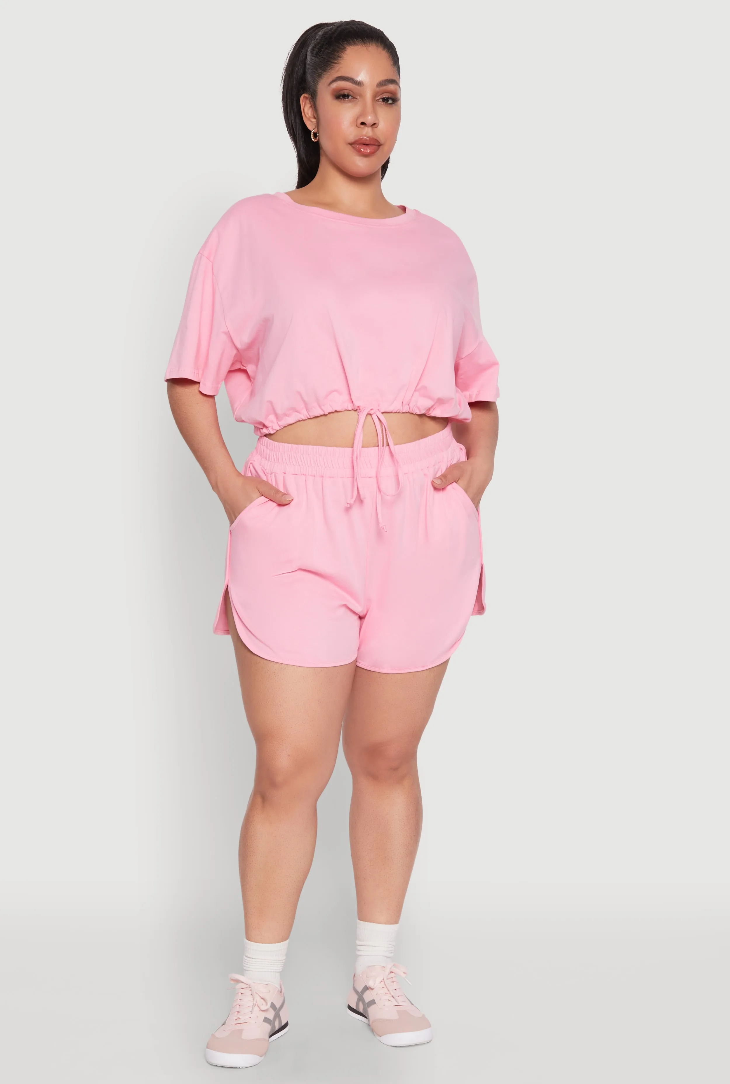 Plus Size Smocked Dolphin Shorts sold by Rainbow product image thumbnail 2