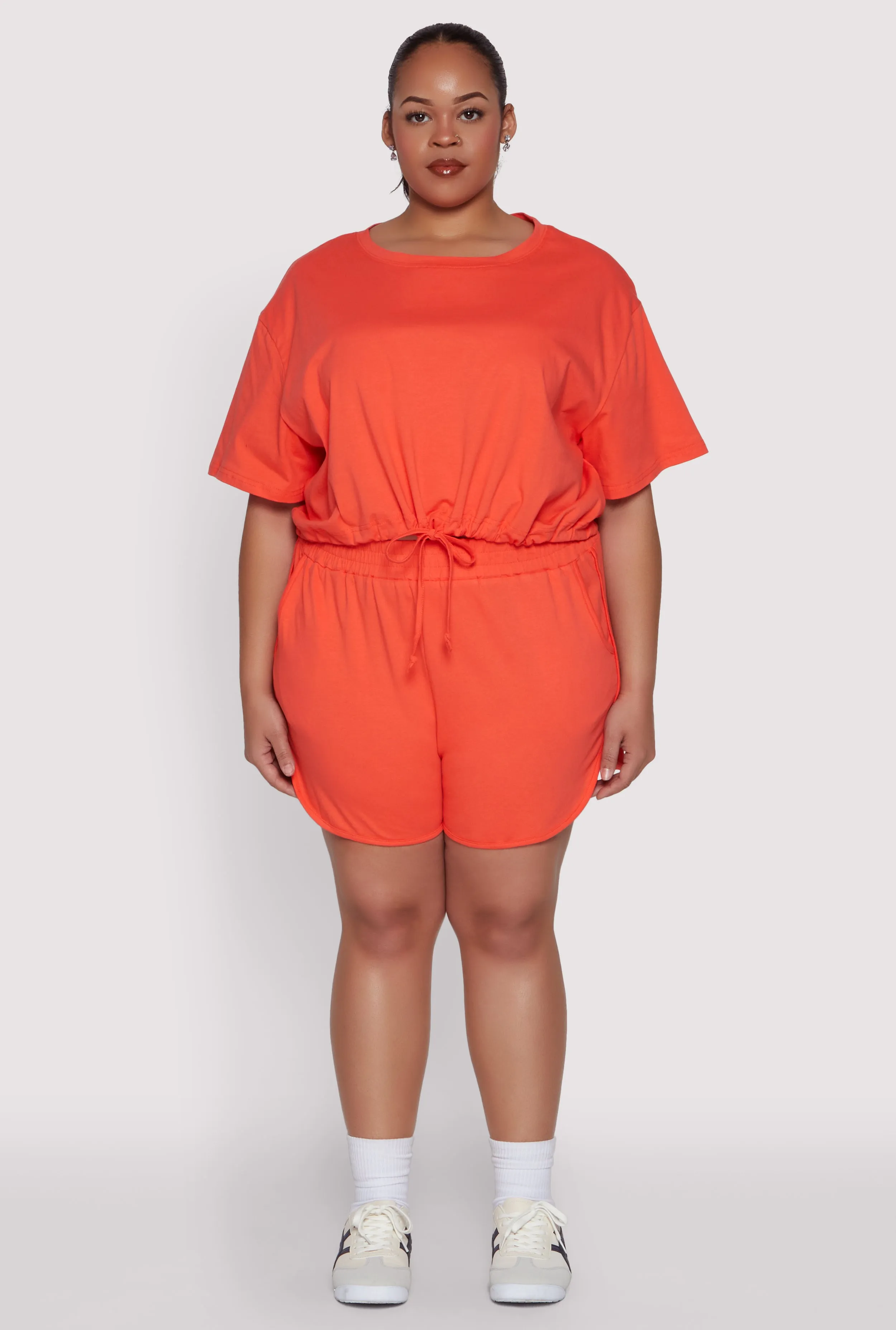 Plus Size Smocked Dolphin Shorts sold by Rainbow