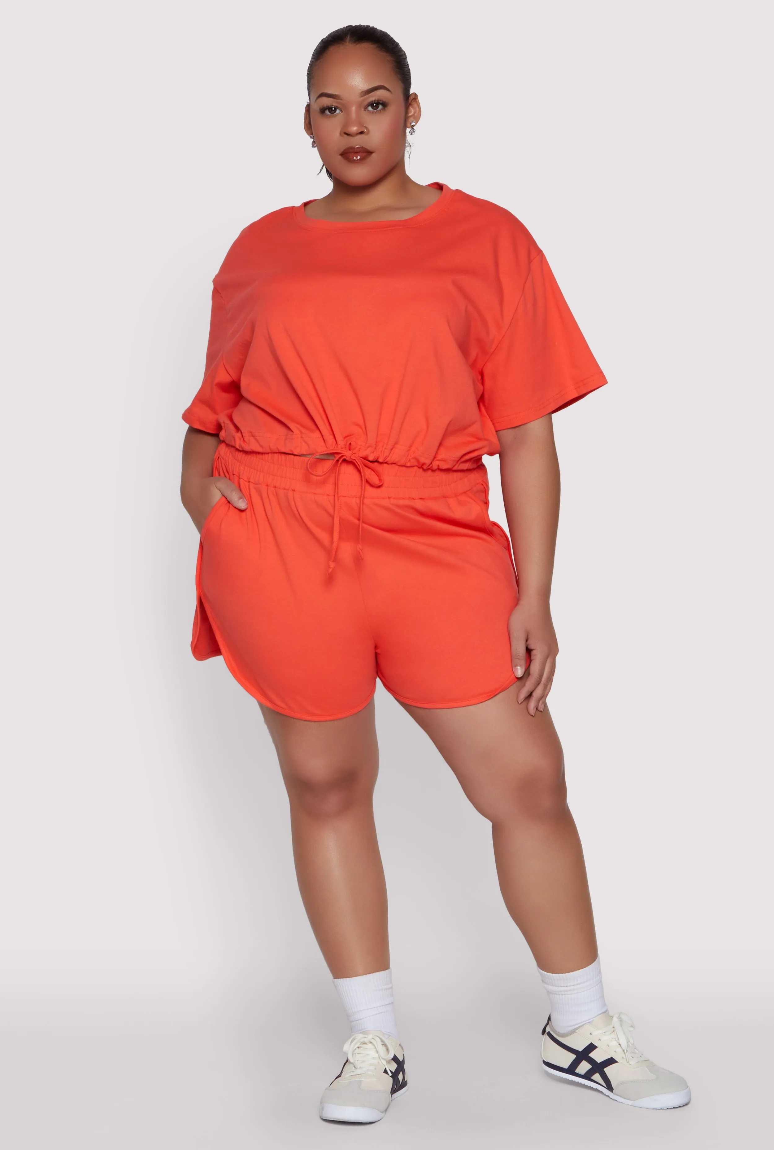 Plus Size Smocked Dolphin Shorts sold by Rainbow product image thumbnail 2